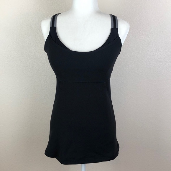 Lululemon Athletica Black Workout Tank Sz 6 - Picture 1 of 11